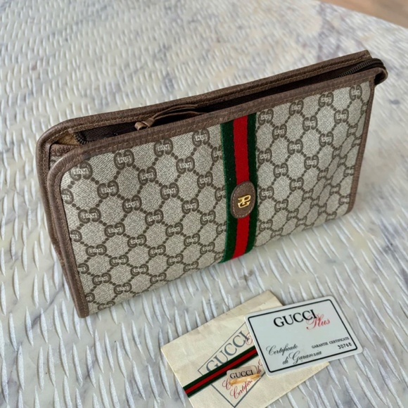 Authentic Gucci GG Plus Pouch - Picture 5 of 11